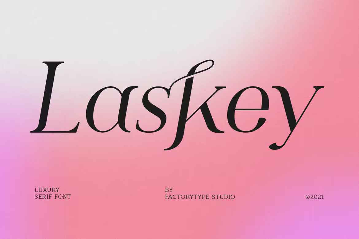Laskey Font preview